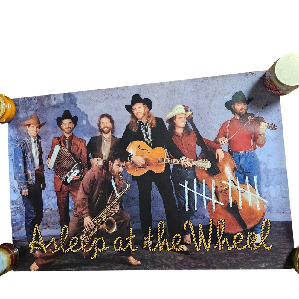 Asleep at the Wheel Vintage 1987 Promo Album Poster 24x36.5 CBS Records Country